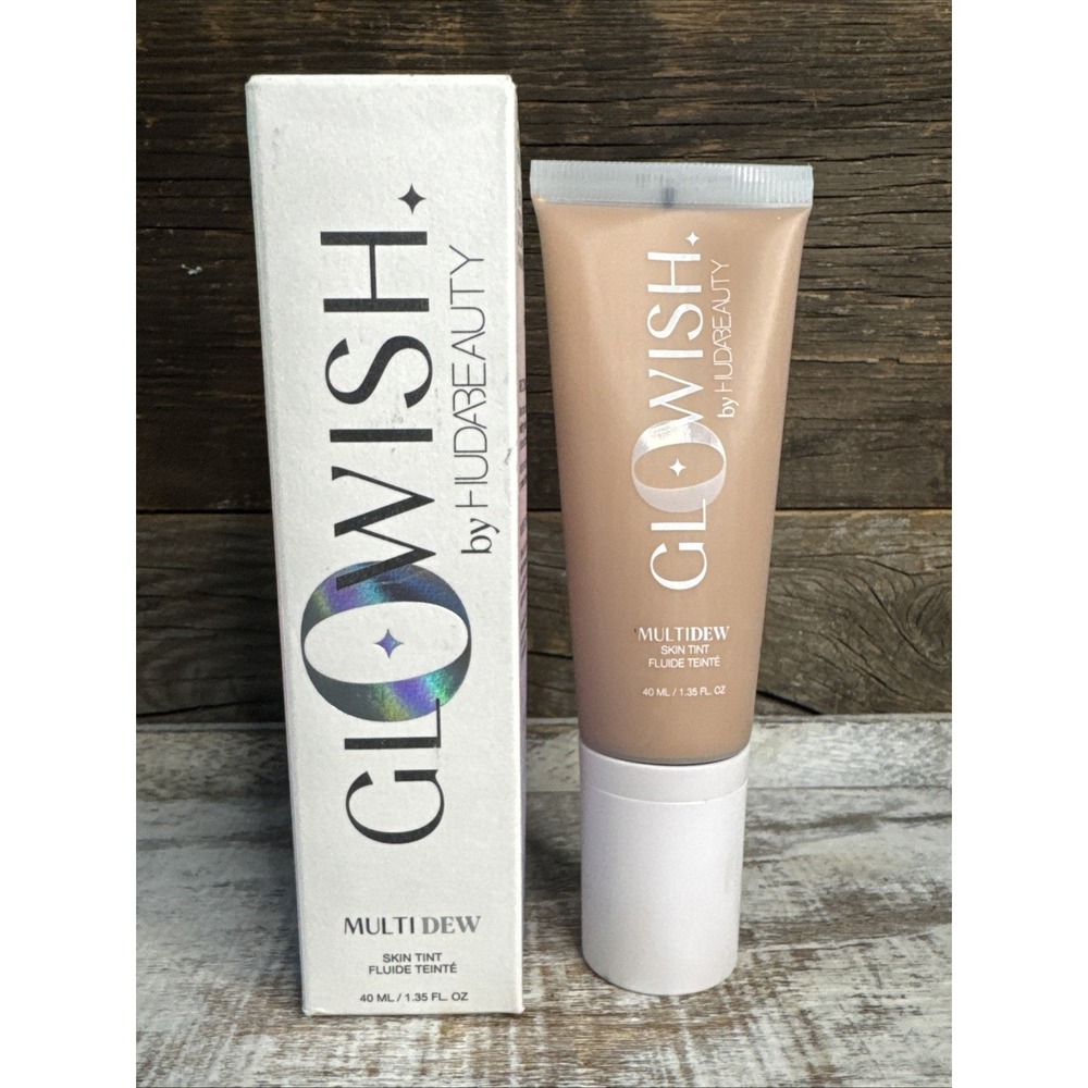 Huda Beauty Glowish Multi Dew‎ Skin Tint 07 Tan Light 1.35oz | MSRP = $37